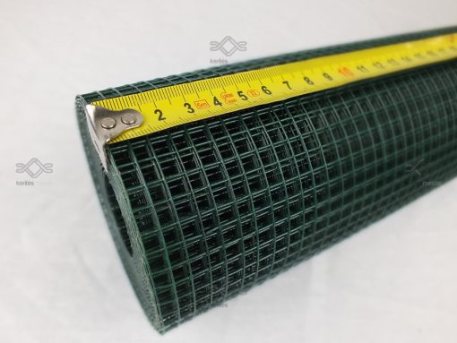 Horganyzott kalitka drótháló,zöld színben kalitka rács 6,4×6,4 mm