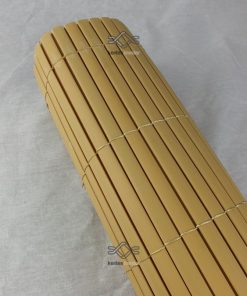 Ovális műnád kerítés ár, műanyag nádszövet kerítés ovális profillal, bambusz színben