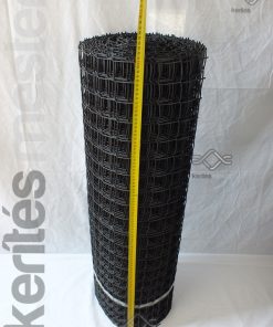 Fekete műanyag rács lyukméret 44 x 44 mm