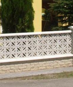 Gréta kerítés mező falazó beton elem