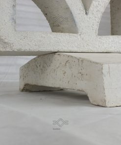 Kerítés falazat indító fehér beton fedlap