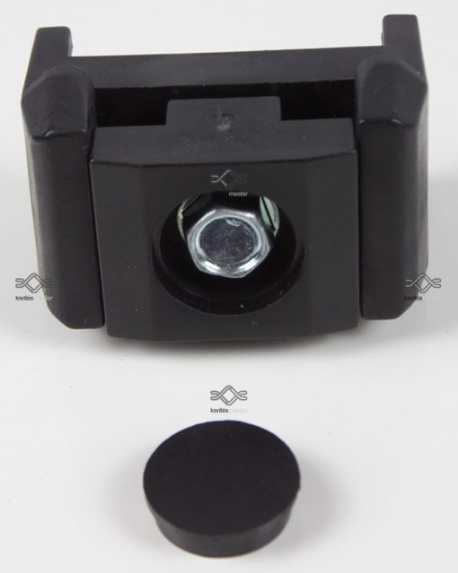 Fekete műanyag rögzítőbilincs ár 60x40-es oszlophoz fekete