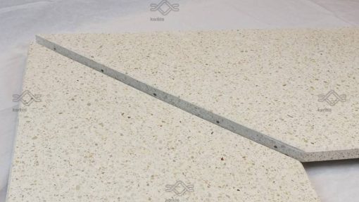 Vasalt műkő kerítés fedlap 3 cm vastag fehér